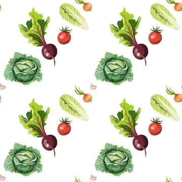 Kitchen theme seamless pattern for your design Stock Illustration