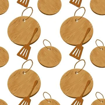 Kitchen theme seamless pattern for your design Stock Illustration