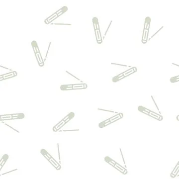 Kitchen thermometer glyph vector seamless pattern black Stock Illustration
