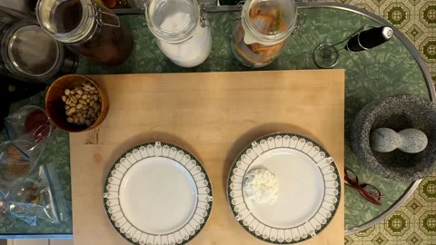 Kitchen Timelapse Cutting Board Meal Preperation Healthy Lifestyle Eating Food Stock Footage 321022343