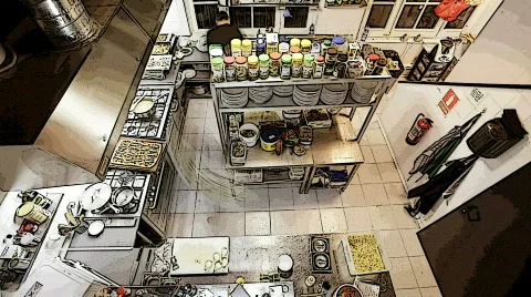 Kitchen timelapse03 Video stock 606853