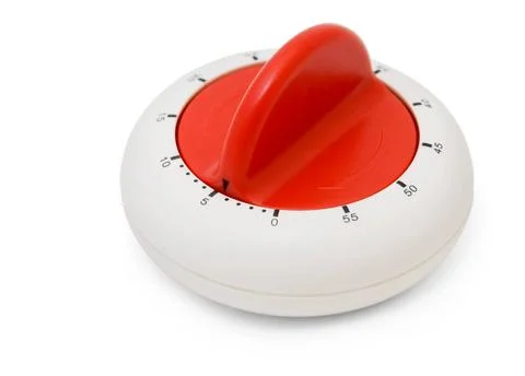 Kitchen timer Classic plastic kitchen timer isolated on white Copyright: x... 스톡 사진