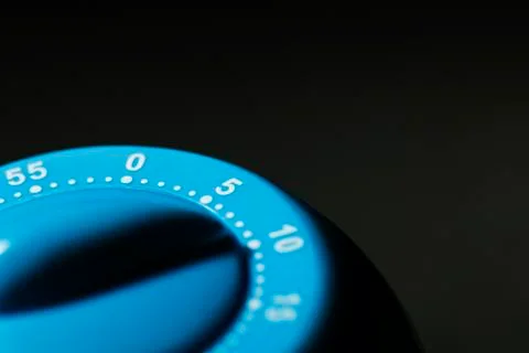 Kitchen timer, close-up, cropped 스톡 사진