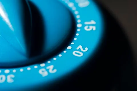 Kitchen timer, close-up, cropped Stock Photos