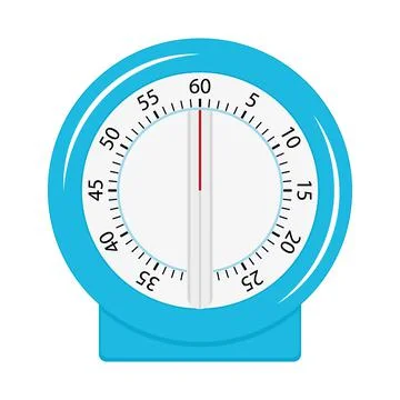 Kitchen timer, color vector isolated illustration 스톡 일러스트