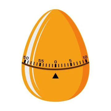 Kitchen timer, color vector isolated illustration Stock Illustration