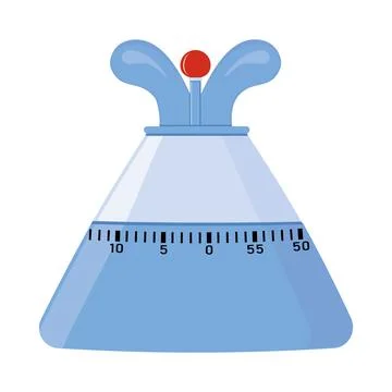 Kitchen timer, color vector isolated illustration Stock Illustration