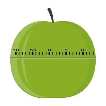 Kitchen timer, color vector isolated illustration Stock Illustration