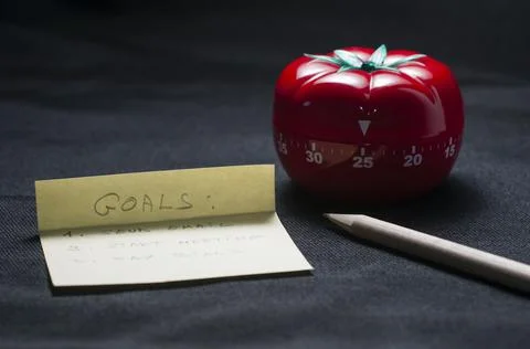 Kitchen timer for cooking and working Stock Photos