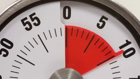 Kitchen timer countdown time lapse. Time measurement. Stock Footage 84272886
