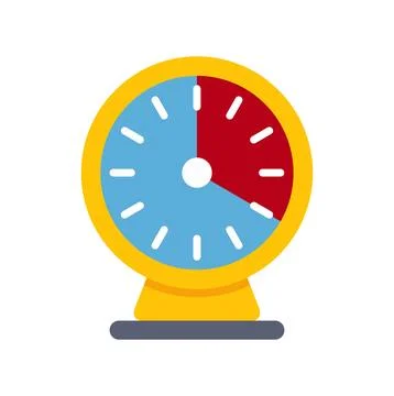 Kitchen timer with elapsed and remaining time 스톡 일러스트