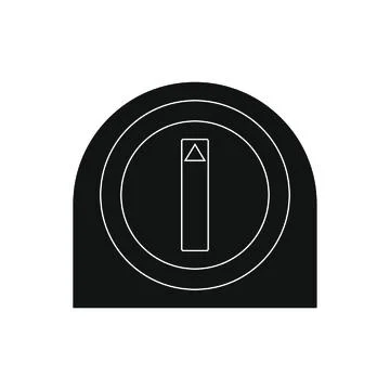 Kitchen timer icon on white background Stock Illustration