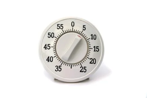 Kitchen timer isolated Stock Photos