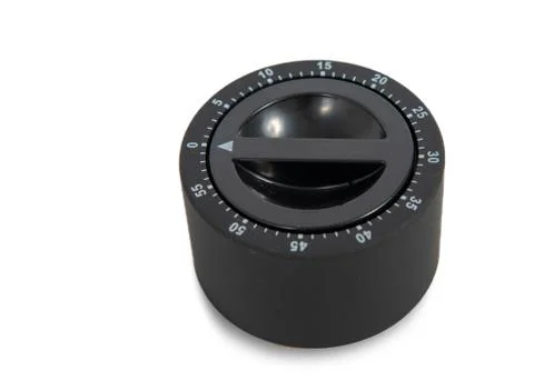 Kitchen timer isolated on a white background Stock Photos