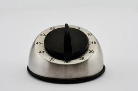 Kitchen timer metall color Stock Photos