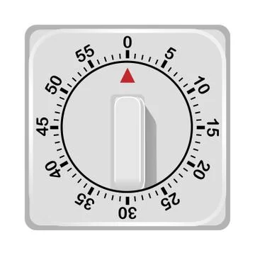 Kitchen timer mockup, realistic style Stockillustratie