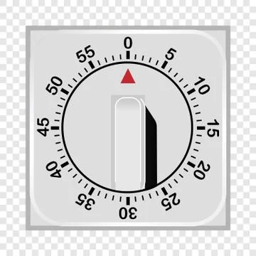 Kitchen timer mockup, realistic style Stock Illustration