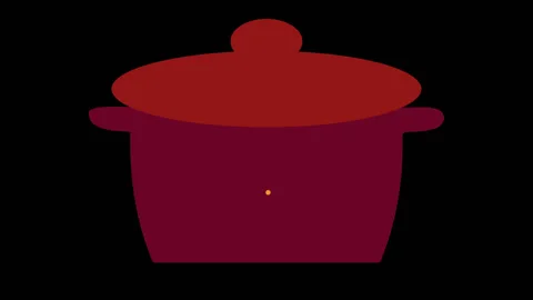 Kitchen timer on the pan, 50 minutes timer Stock Footage 98971248