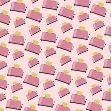 Kitchen toaster Stock Illustration