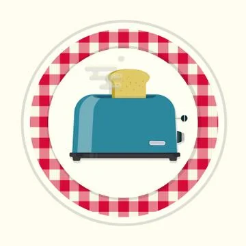 Kitchen toaster Stock Illustration