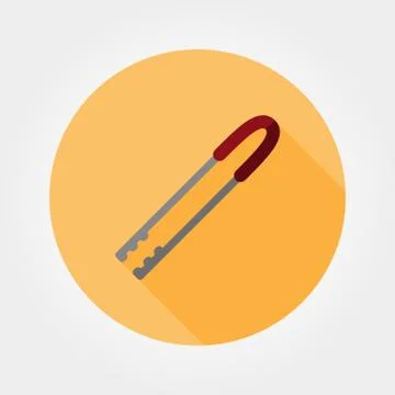 Kitchen tongs icon Stock Illustration