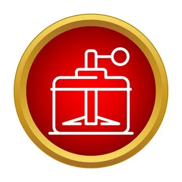 Kitchen tool manual food processor icon design Stock Illustration
