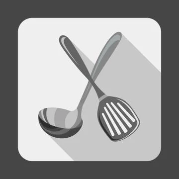 Kitchen tools concept background, cartoon style Stock Illustration