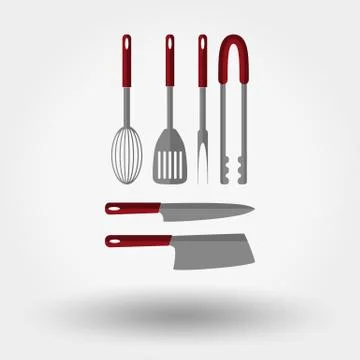 Kitchen tools icons Stock Illustration