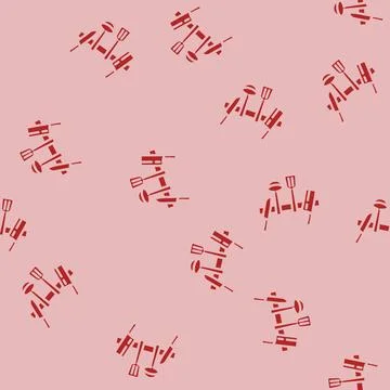 Kitchen tools restaurant chef glyph vector seamless pattern イラスト素材