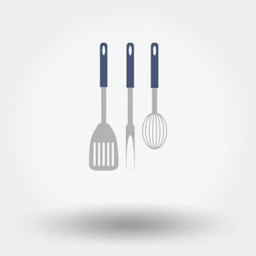 Kitchen tools silhouettes. Stock Illustration