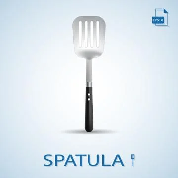 Kitchen Tools Spatula Isolated On A Background. Vector Illustration. Stock Illustration