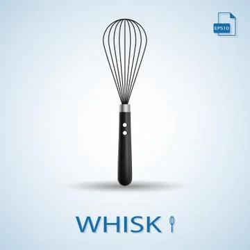 Kitchen Tools Whisk Isolated On A Background. Vector Illustration. Stock Illustration