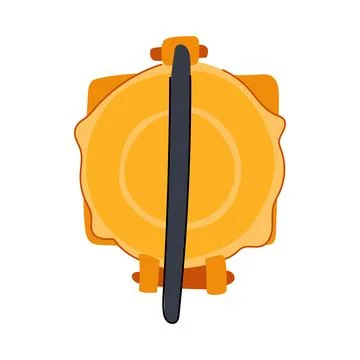 Kitchen tortilla press cartoon vector illustration Illustrazione stock