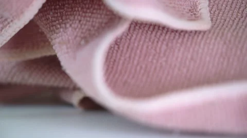 Kitchen towel fall. background, close up, towels texture Stock Footage 169979200