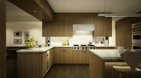 Kitchen TV Stock Footage 538585