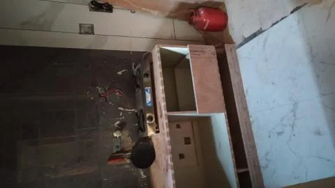 Kitchen under construction Stock Photos