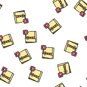 Kitchen unit repairs vector seamless pattern Stock Illustration