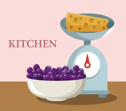 Kitchen utensils concept Illustrazione stock