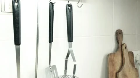 Kitchen utensils Stock Footage 10798536