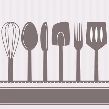 Kitchen utensils Stock Illustration