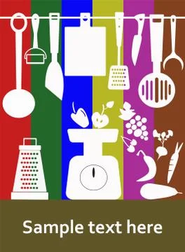 Kitchen utensils Stock Illustration