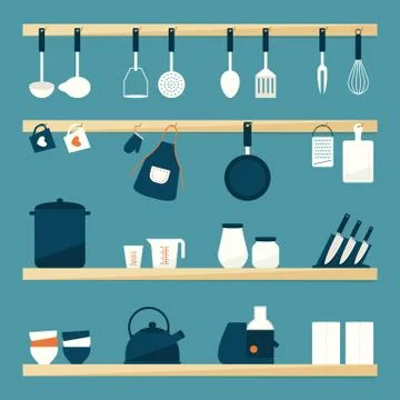 Kitchen Utensils Illustrazione stock