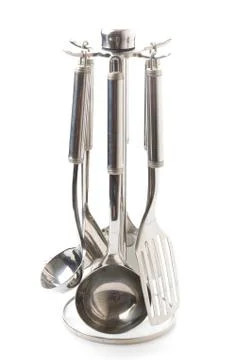 Kitchen utensils set Stock Photos