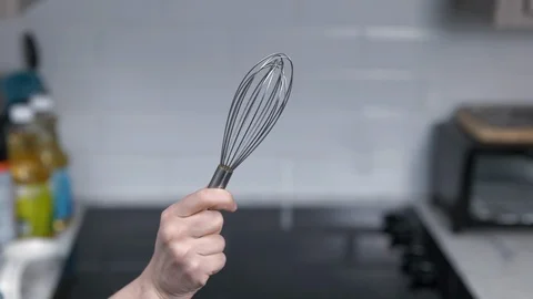 Kitchen Utensils with Stovetop as backdrop Stock Footage 120661966