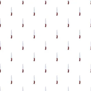Kitchen utility knives creating seamless pattern design Stock Illustration