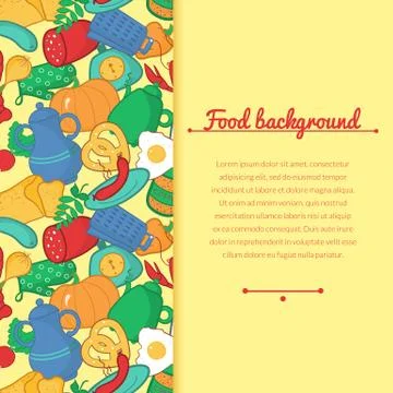 Kitchen vector illustration in cartoon style Stock Illustration