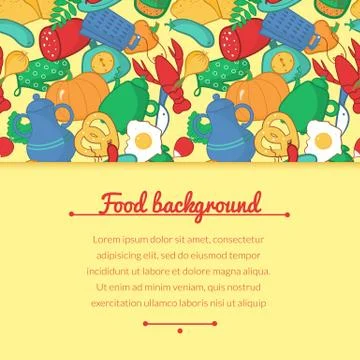 Kitchen vector illustration in cartoon style Stock Illustration