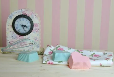 Kitchen Vintage Clock Stock Photos
