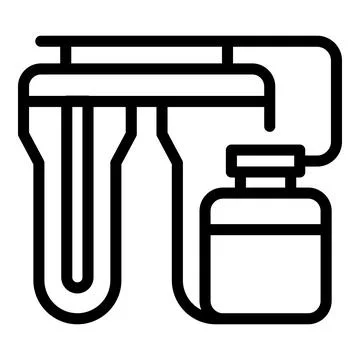 Kitchen water system icon outline vector. Osmosis filter Stock Illustration