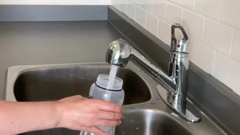 Kitchen Water Tap Stock Footage 137141967